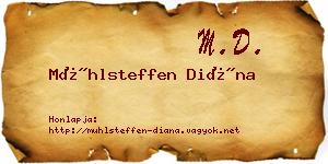 Mühlsteffen Diána névjegykártya