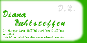 diana muhlsteffen business card